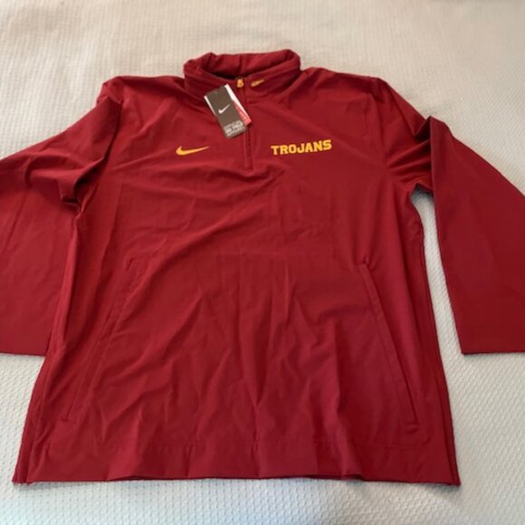 NWT Nike USC Trojans California College Football Pullover Jacket Dri Fit $90 XL - Picture 9 of 14